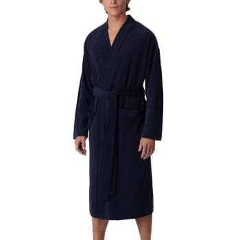 Schiesser Schiesser Terry Bathrobe Marine X-Large Herre