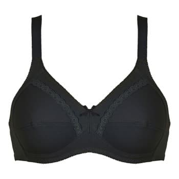 Naturana NATURANA BH Cotton Soft Bra Svart bomull C 80 Dame