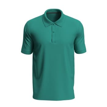 Stedman Stedman Henry Polo Short Sleeve Grønn bomull XX-Large Herre