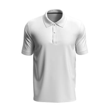 Stedman Henry Polo Short Sleeve Hvit bomull XX-Large Herre