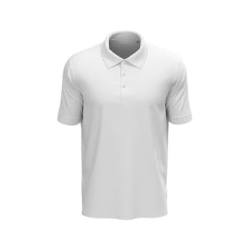 Stedman Lux Short Sleeve Polo Hvit bomull 5XL Herre