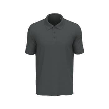 Stedman Lux Short Sleeve Polo Mørkgrå bomull 3XL Herre