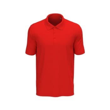 Stedman Stedman Lux Short Sleeve Polo Rød bomull 3XL Herre