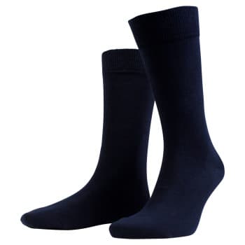 Amanda Christensen Amanda Christensen Strømper Sign Combed Cotton Ankle Sock Marine bomull Str 43/46 Herre