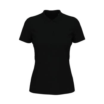 Stedman Lux Short Sleeve Polo For Women Svart bomull 3XL Dame