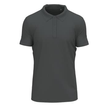 Stedman Clive Short Sleeve Polo Mørkgrå ringspunnet bomull 3XL Herre