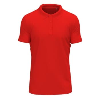 Stedman Clive Short Sleeve Polo Rød ringspunnet bomull 3XL Herre