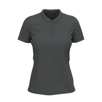 Stedman Claire Short Sleeve Polo Mørkgrå ringspunnet bomull XX-Large Dame