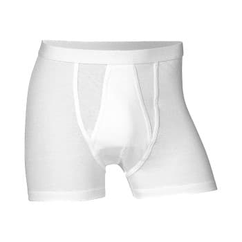 Jbs JBS Boxer With Fly Light Hvit bomull X-Large Herre