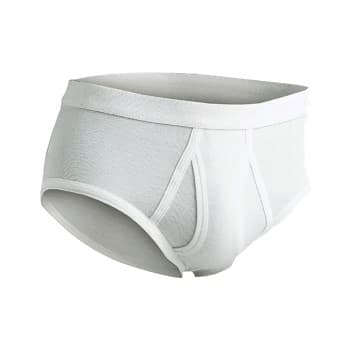 Jbs JBS Brief With Fly Light Hvit bomull X-Large Herre