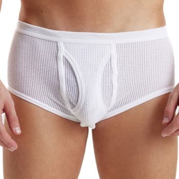 Jbs JBS Mesh Brief Hvit bomull X-Large Herre