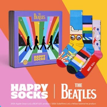 Happy socks Strømper 3P The Beatles Encore Edition Gift Box Mixed bomull Str 41/46