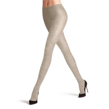 Falke Strømpebukser Family Women Tights Lysgrå bomull S/M Dame