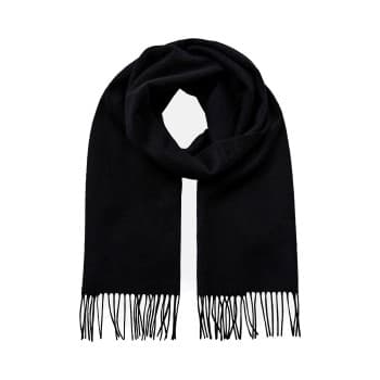 Resteröds Resteröds Wool Scarf Svart ull One Size Herre