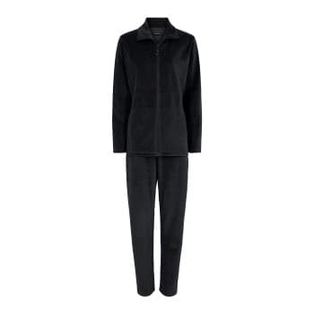 Decoy Decoy Velour Homewear Set Svart Medium Dame