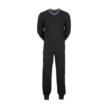 Jbs JBS V-Neck Jersey Pyjamas Svart bomull Small Herre