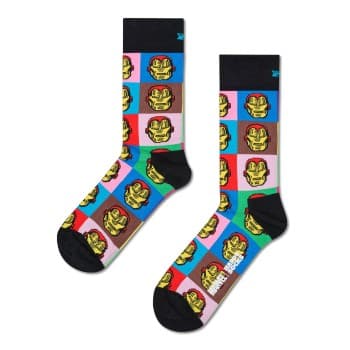 Happy Socks Happy socks Strømper Marvel Iron Man Sock Svart bomull Str 41/46