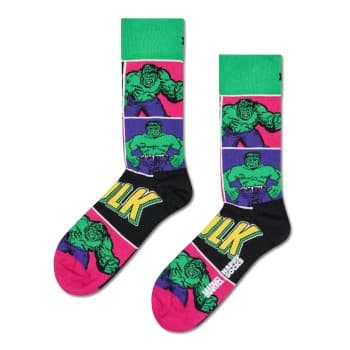 Happy Socks Happy socks Strømper Marvel The Hulk Sock Grønn Mønster bomull Str 41/46