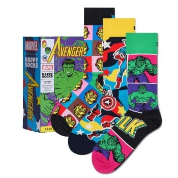 Happy Socks Happy socks Strømper 3P Marvel Avengers Gift Set Mixed bomull Str 41/46