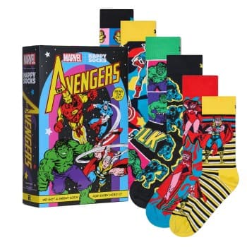Happy Socks Happy socks Strømper 6P Marvel Avengers Assemble Gift Set Mixed bomull Str 41/46