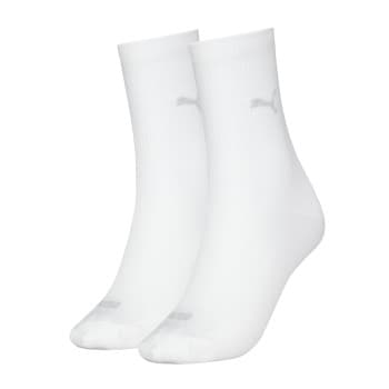 Puma Puma Strømper 2P Women Logo Crew Socks Hvit Str 35/38 Dame