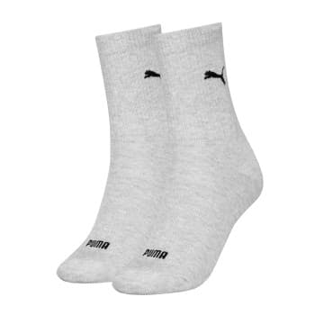 Puma Puma Strømper 2P Women Logo Crew Socks Grå Str 35/38 Dame