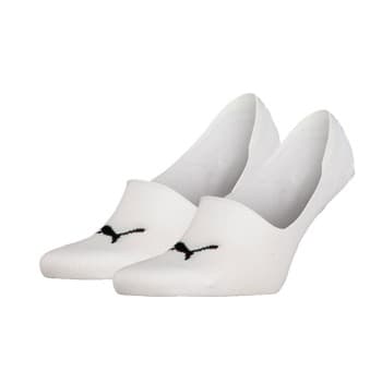 Puma Puma Strømper 2P Unisex Mid Cut Footie Socks Hvit Str 39/42