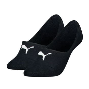 Puma Puma Strømper 2P Women Cushioned Footie Socks Svart bomull Str 35/38 Dame