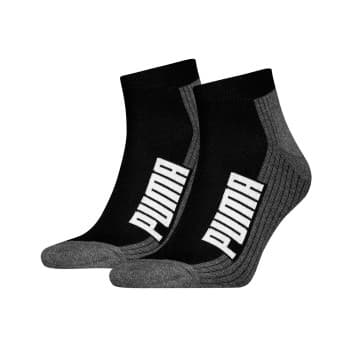 Puma Puma Strømper 2P BWT Cushioned Quarter Sock Svart Str 35/38