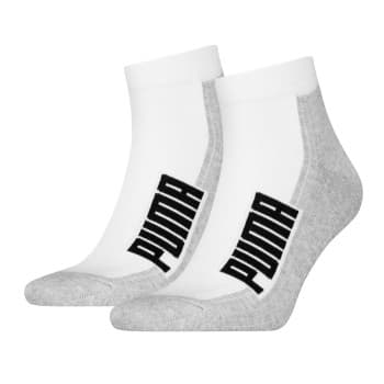 Puma Puma Strømper 2P BWT Cushioned Quarter Sock Hvit Str 35/38