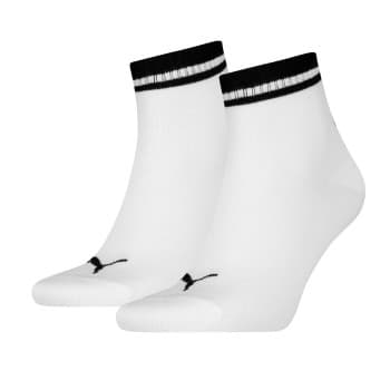 Puma Puma Strømper 2P Heritage Quarter Socks Hvit Str 35/38