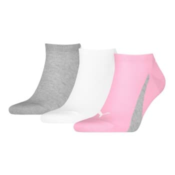 Puma Puma Strømper 3P Lifestyle Sneaker Socks Rosa/Grå Str 35/38