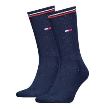 Tommy Hilfiger Tommy Uni TJ Iconic Crew Socks Strømper 2P Marine Str 43/46