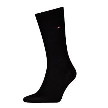 Tommy Hilfiger Strømper Premium Basket Wool Socks Svart Str 47/48 Herre