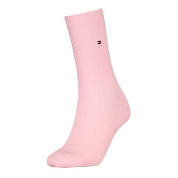 Tommy Hilfiger Tommy Hilfiger Strømper Women Premium Refined Rib Socks Lysrosa Str 39/42 Dame