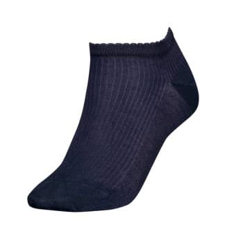 Tommy Hilfiger Tommy Hilfiger Strømper Women Premium Rib Sneaker Socks Marine Str 39/42 Dame
