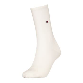 Tommy Hlfiger Women Premium Argyle Socks Strømper Offwhite Str 35/38 Dame
