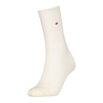 Tommy Hlfiger Women Roll Top Wool Socks Strømper Offwhite Str 35/38 Dame