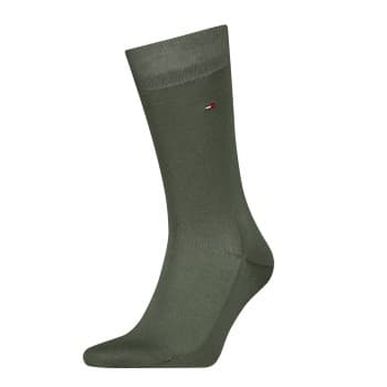Tommy Hilfiger Strømper Premium Fil D Ecosse Socks Grønn Str 45/46 Herre