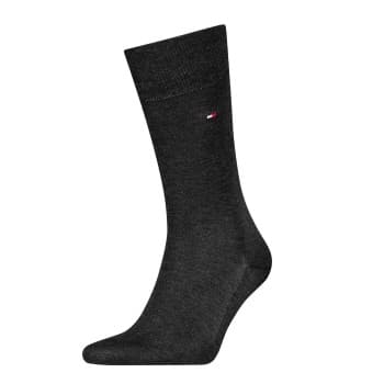 Tommy Hilfiger Strømper Premium Fil D Ecosse Socks Mørkgrå Str 41/42 Herre