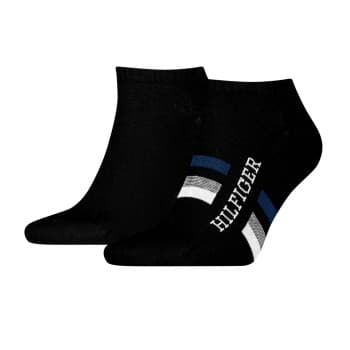 Tommy Hilfiger Tommy Hilfiger Strømper 2P Men Tab Sneaker Socks Svart Str 39/42 Herre