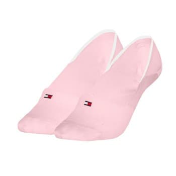 Tommy Hilfiger Tommy Hilfiger Strømper 2P Women Shine Footie Socks Lysrosa Str 39/42 Dame