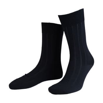 Amanda Christensen Strømper Grade Wide Rib Ankle Socks Marine Str 47/50