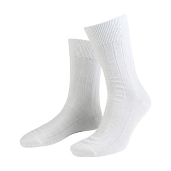 Amanda Christensen Strømper Grade Wide Rib Ankle Socks Hvit Str 47/50