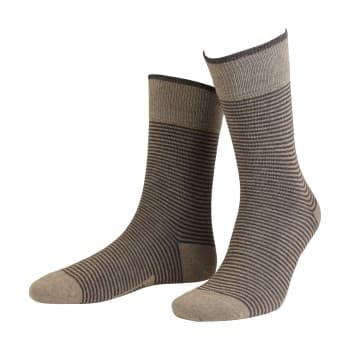 Amanda Christensen Strømper True Stripe Ankle Sock Lysbrun Str 39/42