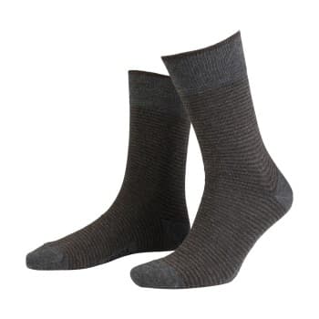 Amanda Christensen Amanda Christensen Strømper True Stripe Ankle Sock Grå Str 43/46