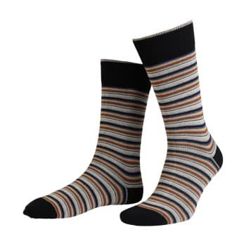 Amanda Christensen Amanda Christensen Strømper True Multi Stripe Ankle Sock Rød/Svart Str 47/50
