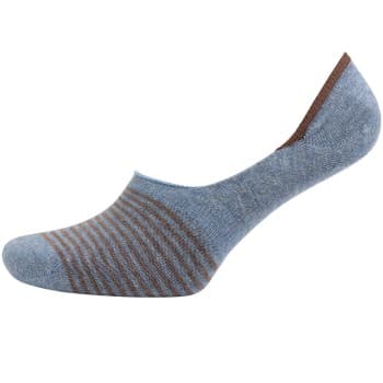 Amanda Christensen Amanda Christensen Strømper True Stripe Invisible Sock Blå/Brun Str 43/44