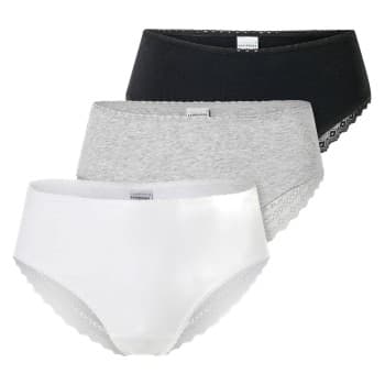 Schiesser Truser 3P Modern Brazillian Slips Mixed bomull 42 Dame