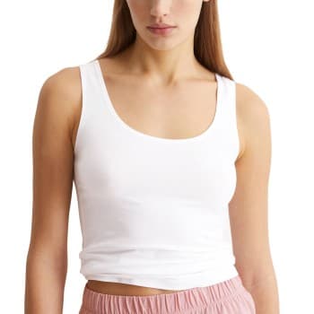 Marc O'polo Marc O Polo Lounge Tank Top Hvit bomull Small Dame